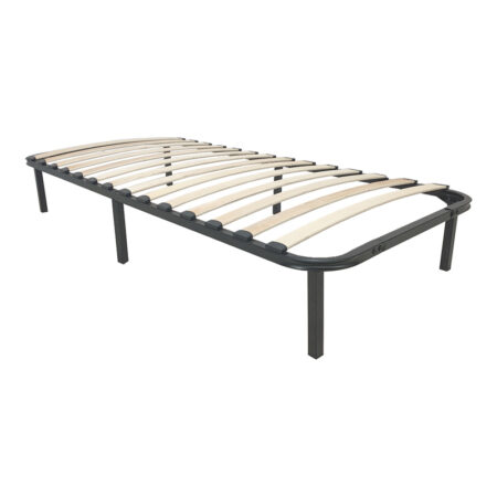 Κρεβάτι-υπόστρωμα Amaso  μεταλλικό μαύρο 90x190x28εκ