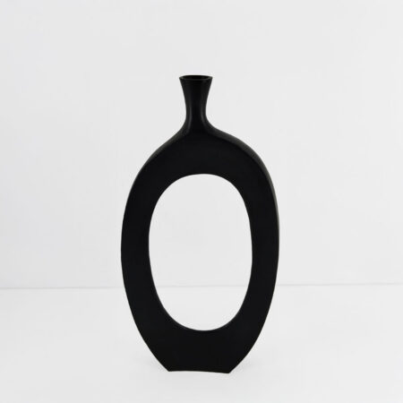 ABSTRACT ΒΑΖΟ 28x5x61 ΑΛΟΥΜΙΝΙΟ ΜΑΥΡΟ