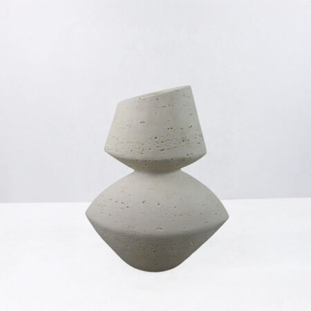 LOOMA III ΒΑΖΟ 28.5x15.5x34.5 RESIN ΜΠΕΖ