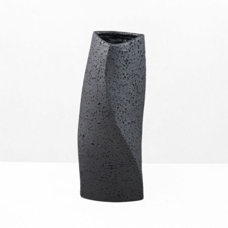 VOID II ΒΑΖΟ 16.5x14.5x39 RESIN ΜΑΥΡΟ