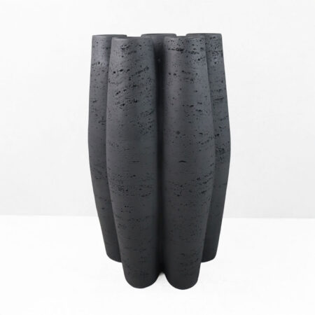 ORIN II ΒΑΖΟ 23x15.5x38 RESIN ΜΑΥΡΟ