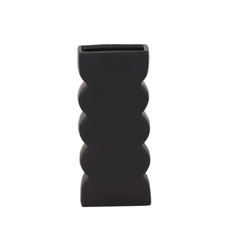 VEI ΒΑΖΟ 14.5x7x30.5 ΚΕΡΑΜΙΚΟ ΜΑΥΡΟ