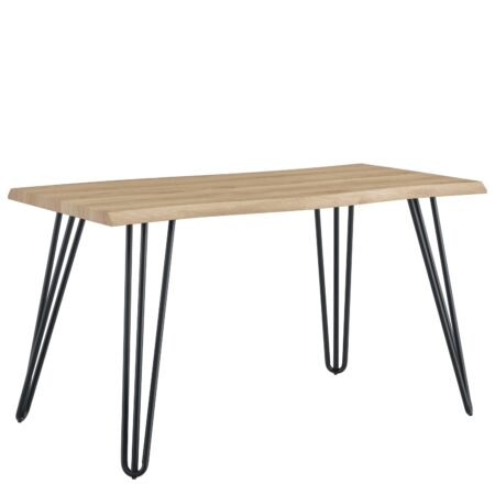 Τραπέζι Τραπεζαρίας ArteLibre BRANWELL Sonoma Μέταλλο/Μοριοσανίδα 140x70x77.5cm