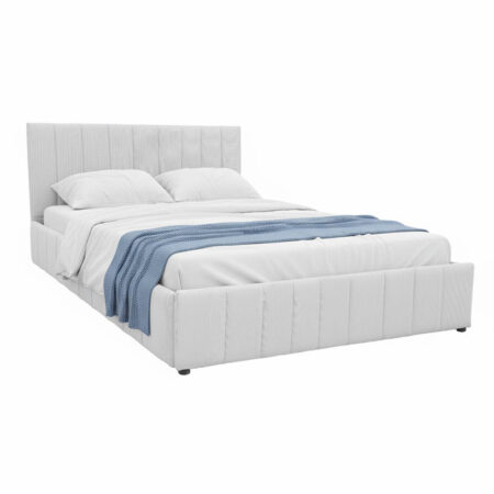 Κρεβάτι Snuggle  με αποθηκευτικό χώρο ύφασμα γκρι 160x200εκ