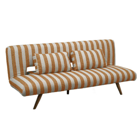 LA SPEZIA ΚΑΝΑΠΕΣ ΚΡΕΒΑΤΙ 3ΘΕΣΙΟΣ OFF WHITE TERRACOTTA 188x81x88cm