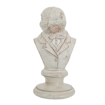 Artekko Bird Διακοσμητικό Πουλί Ρητίνης σε Λευκή Πατίνα (10.5x10.5x21)cm