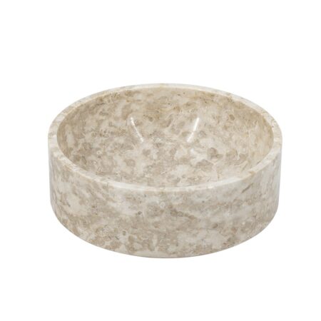Artekko Marble Μπεζ Μαρμάρινο Μπολ (24x24x11)cm