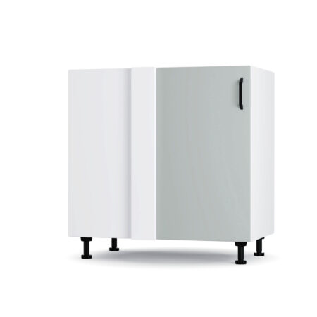 Modest Κάτω Γωνιακό Ντουλάπι Γκρι 100x48x82εκ