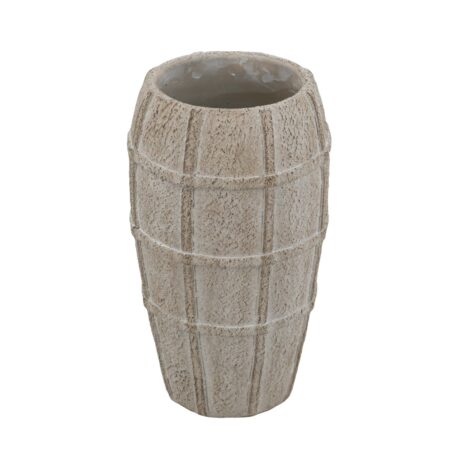Artekko Cement Μπεζ Τσιμεντένιο Βάζο (18x18x30.5)cm