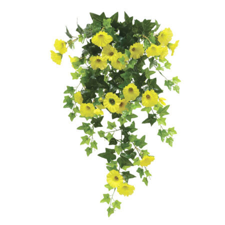 ΡΙΖΑ ΚΡΕΜΑΣΤΗ ΚΙΣΣΟΣ ΜΕ ΑΝΘΗ ΧΩΝΑΚΙΑ ΚΙΤΡΙΝΟ-ΠΡΑΣΙΝΟ - 35x25x80cm 12/72ΚΙΒ