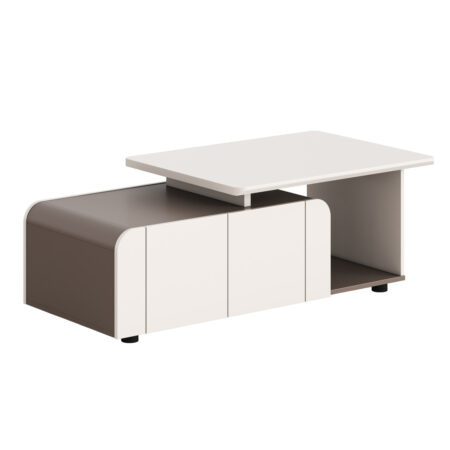 ΝΤΟΥΛΑΠΙ ΓΡΑΦΕΙΟΥ ΣΕΙΡΑ NEWLINE HM18285 ΜΕΛΑΜΙΝΗ ΣΕ ΚΡΕΜ-ΑΝΟΙΧΤΟ ΚΑΦΕ 120x60x42Υεκ