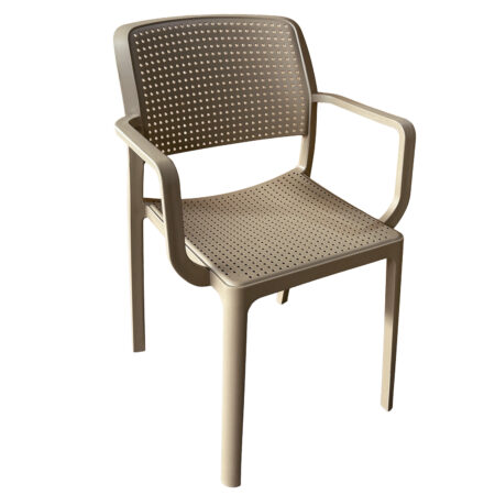 Πολυθρόνα Κήπου ArteLibre CALORA Cappuccino PP 55x54.5x83cm