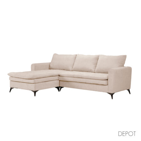 SCANDALO ΚΑΝΑΠΕΣ ΓΩΝΙΑ ΑΝΑΣΤΡΕΨΙΜΗ CREAM ASTI 1 265x188x99cm