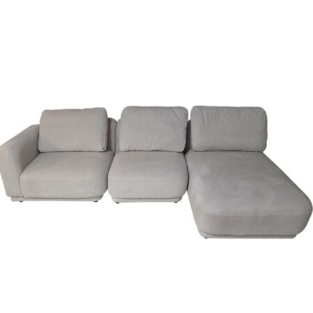 Artekko Cloud Μπεζ Υφασμάτινος Πολυμορφικός Γωνιακός Καναπές με 3 Ανεξάρτητα Κομμάτια (98x95x68)cm (80x93x68)cm (92x157x68)cm 3pcs