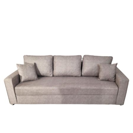 Artekko Flexy Μπεζ Τριθέσιος Καναπές με Αποθηκευτικό Χώρο (235x100x75)cm Κρεβάτι (200x150x45)cm