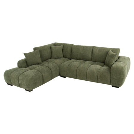 ΚΑΝΑΠΕΣ ΓΩΝΙΑ (ΑΡΙΣΤΕΡΗ) COVEN HM3266.14L ΠΡΑΣΙΝΟ ΥΦΑΣΜΑ 298x102-208x85Υεκ.