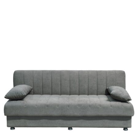Καναπές Κρεβάτι Τριθέσιος ArteLibre PALMER Γκρι Ύφασμα 183x80.5x80cm
