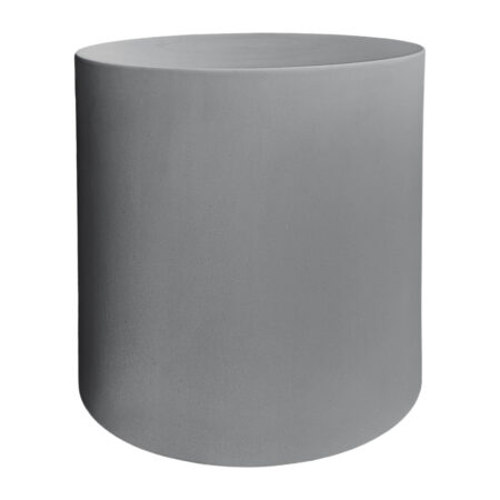 ΤΡΑΠΕΖΙ ΜΕΣΗΣ ΣΤΡΟΓΓΥΛΟ KYOKO HM6592.01 ΓΚΡΙ FIBER CEMENT Φ40x43Υεκ.